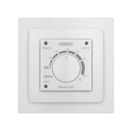 Терморегулятор 420 с адаптерами встраиваемый аналоговый 3.5кВт CALEO КА000001337