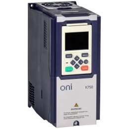 Преобразователь частоты ПЧ K750 380В 3ф 0.75кВт 2.5А встроен. тормоз ONI K750-33-075HTM