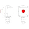 Пост управления взрывонепроницаемый из алюм. LCSD-01-B-MB-L1R(220)x1-PBMB-KAEPM2MHK-20 DKC LCSD21000