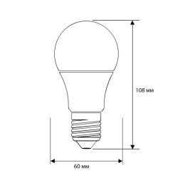 Лампа светодиодная LED9-A60/845/E27 9Вт грушевидная матовая 4500К бел. E27 750лм 170-265В Camelion 1