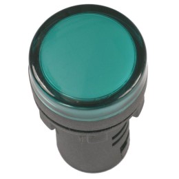 Лампа светосигнальная AD16DS d16мм 12В AC/DC зел. KARAT IEK BLS10-ADDS-012-K06-16