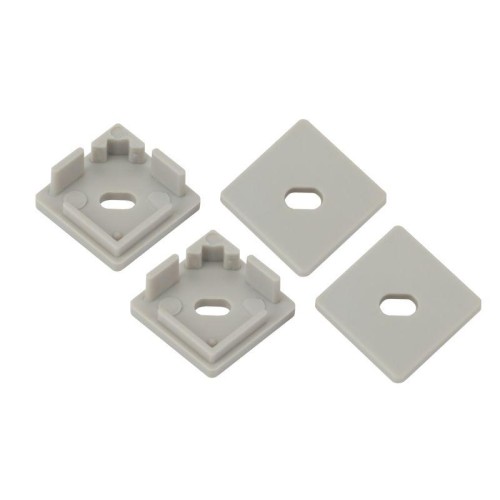 Набор заглушек для профиля CAB280 4 сквозные квадратные 1616S-3B ЭРА Б0039454