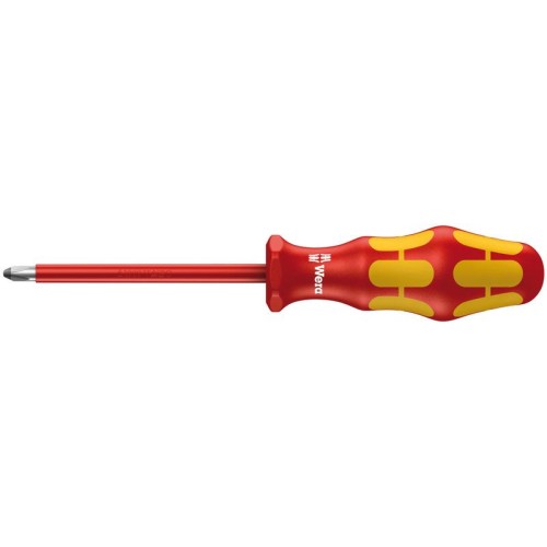 Отвертка диэлектрическая крестовая 165 i PZ VDE (PZ 3х150мм) Wera WE-006166