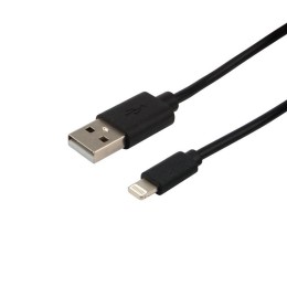 Кабель USB-A-Lightning для Apple 1А 1м ПВХ черн. Rexant 18-1122