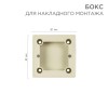 Бокс для накладного монтажа электроустановочных изделий BN-01 беж. Rexant 51-0569-2