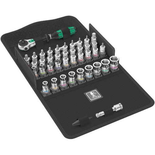 Набор 1/4дюйм головок с трещоткой 8100 SA All-in Zyklop Speed 42 предмета Wera WE-003755