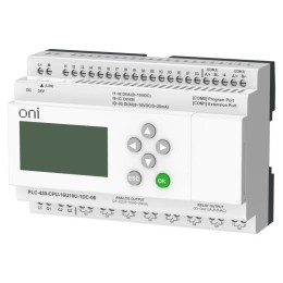 Модуль ЦПУ ПЛК 430 4 DI 12 UI (0-10В/DI) 8 RO 2 AO (1шт 0-10В и 1шт 0-20мА) 24В DC с Ethernet портом