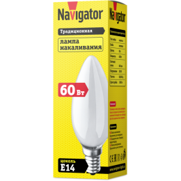 Лампа накаливания 94 309 NI-B-60-230-E14-FR Navigator 94309
