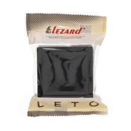 Кнопка звонка LETO черн. бархат LEZARD 752-4200-103