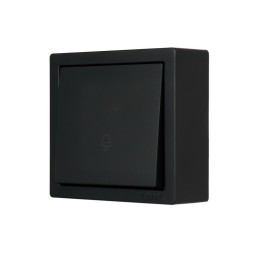 Кнопка звонка LETO черн. бархат LEZARD 752-4200-103