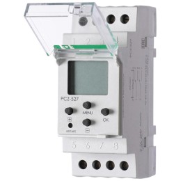 Реле времени астрономическое PCZ-527 2х16А 24-264В AC/DC 2 переключ. контакта IP20 2 канала монтаж н