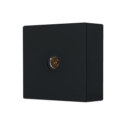 Розетка 1-мест. TV LETO проходная черн. бархат LEZARD 752-4200-129
