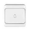 Кнопка звонка ОП Nix 10А IP54 250В бел. TOKOV ELECTRIC TKE-NX-DB-C01-IP54