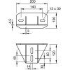 Комплект траверса усилен. KU 7 NOх FT OBO 6349056