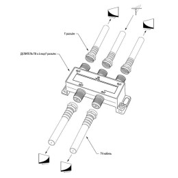 Делитель антенный F-типа на 4 TV 5-1000МГц блист. Rexant 06-0042-C