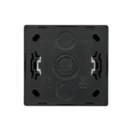 Розетка 1-мест. без заземл. LETO ПБТ черн. бархат LEZARD 752-4200-121B