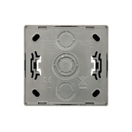 Розетка 1-мест. без заземл. LETO ПБТ платина LEZARD 752-3500-121B