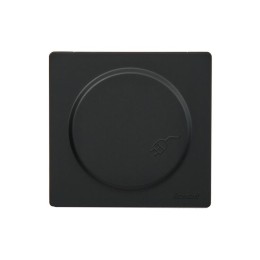 Розетка 1-мест. с заземл. с крышкой LETO ПБТ черн. бархат LEZARD 752-4200-123B