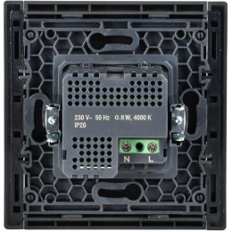 Датчик движения FORTE&PIANO FP556 с LED подсветкой сталь IEK FP-MS11-N-150-05-K46