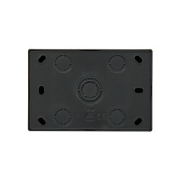 Розетка 2-мест. без заземл. LETO закрытый корпус ПБТ черн. бархат LEZARD 752-4200-128B