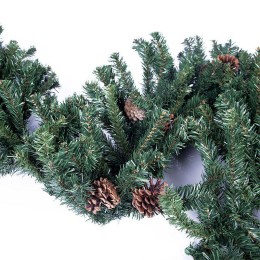 Гирлянда "Еловый шлейф с шишками" 2.7м d36см IP44 300 веток с шишками объем 36см Neon-Night 307-221