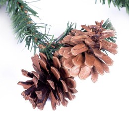 Гирлянда "Еловый шлейф с шишками" 2.7м d36см IP44 300 веток с шишками объем 36см Neon-Night 307-221