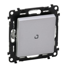 Переключатель 1-кл. СП Valena Life 10А IP20 250В 10AX с подсветкой с лицев. панелью безвинтов. зажим