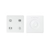 Комплект выключателя 4-кл. сенсорн. + регулятор Т3 KNX; RJ12 бел. Simon82 Sense 8400655-030