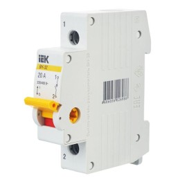 Выключатель нагрузки (мини-рубильник) 1п 20А ВН-32 KARAT IEK MNV10-1-020