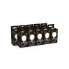 Лампа светодиодная филаментная Black Filament 5Вт P45 шар матовая 2700К тепл. бел. E27 420лм GAUSS 1