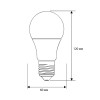 Лампа светодиодная LED13-A60/845/E27 13Вт грушевидная матовая 4500К бел. E27 1085лм 170-265В Camelio