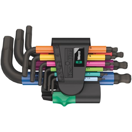 Набор Г-образных ключей 950/9 SPKS Hex-Plus Multicolour BlackLaser 2 9 предметов (1.5/2/2.5/3/4/5/6/