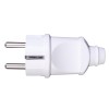 Вилка ABS-пластик прямая с/з 16А 250В IP20 бел. Duwi 30465 4