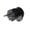 Вилка ABS-пластик угловая с/з 16А 250В IP20 черн. Duwi 30470 8