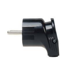 Вилка ABS-пластик угловая с/з 16А 250В IP20 черн. Duwi 30470 8