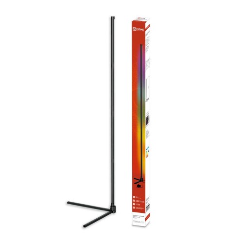 Светильник светодиодный ТСО 01Ч 12Вт RGB напольн. с пультом ДУ с адаптером черн. IN HOME 46906120492