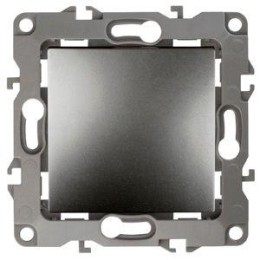 Выключатель 1-кл. СП Эра12 12-1001-12 10А IP20 250В 10AX без монтаж. лапок механизм графит Эра Б0019