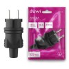 Вилка каучуковая прямая с/з 16А 230В IP44 черн. Duwi 27454 4