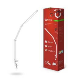 Светильник светодиодный настольный PLUS ССC-02Б 15Вт 3000-6500К 600лм USB с адаптером на струбцине б