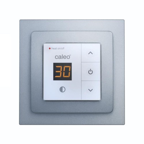Терморегулятор 720 Silver с адаптерами встраиваемый цифровой 3.5кВт CALEO КА000001598