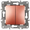 Выключатель 2-кл. СП Эра12 12-1004-14 10А IP20 250В 10AX без монтаж. лапок механизм медь Эра Б001931