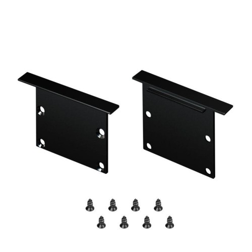 Заглушка LINIA49-F-S BLACK глухая металл (комплект) Arlight 041881