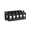 Лампа светодиодная филаментная Black Filament 5Вт P45 шар матовая 4100К нейтр. бел. E27 450лм GAUSS