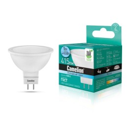 Лампа светодиодная LED5-S108/845/GU5.3 5Вт рефлектор матовая 4500К бел. GU5.3 415лм 170-265В Camelio