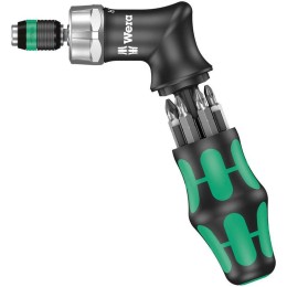 Набор бит с пистолетообразной отверткой-битодержателем с трещоткой Kraftform Kompakt Pistol RA 7 пре