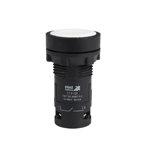 Кнопка OptiSignal Compact D22 С7-P-102 бел. 2НЗ XB7NA14 КЭАЗ 362036