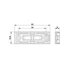 Держатель маркировки CARRIER-EMP (49х15) Phoenix Contact 0827452