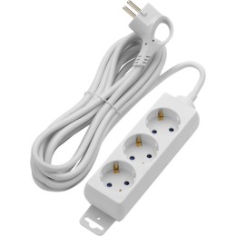 Удлинитель 3х5м с/з Supraline провод H05VV-F 3х15кв.мм 3680Вт 16А Duwi 32057 9