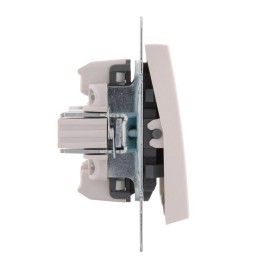 Выключатель 3-кл. СП Rain IP20 механизм жемчуж./бел. перламутр. LEZARD 703-3088-109