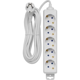 Удлинитель 5х5м с/з Supraline провод H05VV-F 3х10кв.мм 3680Вт 16А Duwi 32061 6